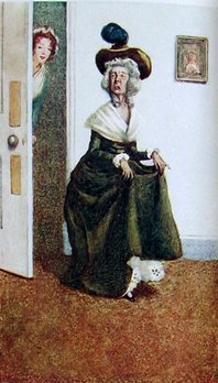 Mrs. Ferrars, Illustration by A. Wallis Mills, from Sense & Sensibility, 1908