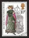 Illustration by Barbara Brown, Catherine Morland, Bicentenary Stamp (1975)
