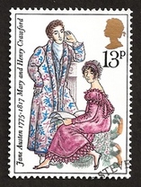 Illustration by Barbara Brown, Mary & Henry Crawford, Bicentenary Stamp (1975)