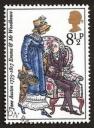 Illustration by Barbara Brown, Emma & Mr. Woodhouse, Bicentenary Stamp (1975)