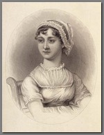 Illustration of Jane Austen, 1869