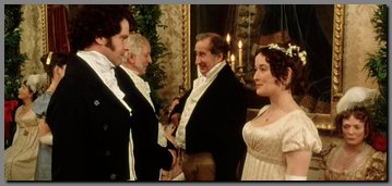 Image of Lizzy & Mr. Darcy sparing at Netherfield Ball, Pride & Prejudice, (1995)