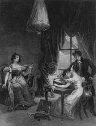 Image of steel engraving frontispiece by William Greatbatch after George Pickering, Emma, (1833)