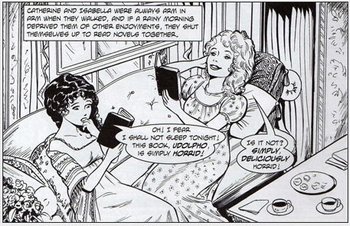 Illustration by Trina Robbins & Anne Timmons, Gothic Classic Vol 14, (2007)