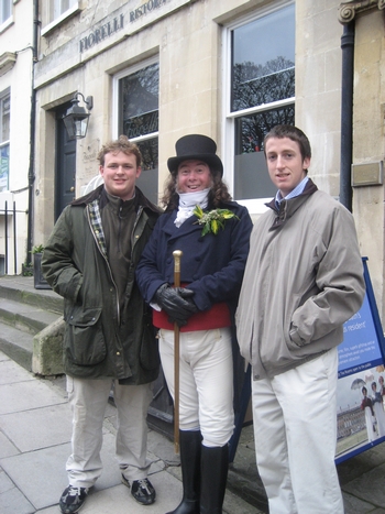 Buck, Martin & Matt at the Jane Austen Centre, Bath (2008)