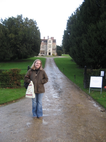 Virginia Claire Tharrington in front of Chawton Manor House (2008)