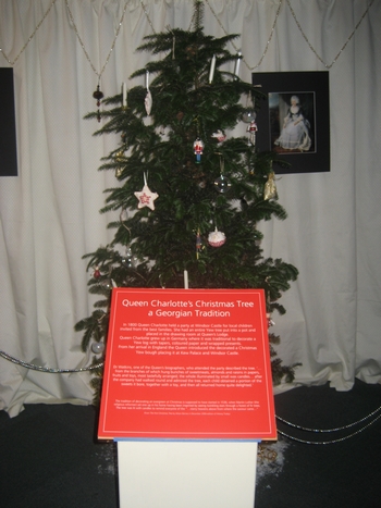 The first Christams tree exhibit at the Jane Austen Centre