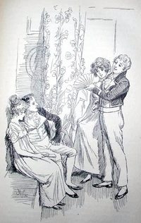 Illustration by Hugh Thomson, Mansfield Park, Macmillion & Co, London (1897)