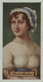 Jane Austen cigarette card, Carreras Tobacco (1935) Jane Austen cigarette card, Carreras Tobacco (1935)