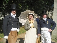 Virginia Claire and two Regency Bucks, the Jane Austen Festival (2008)