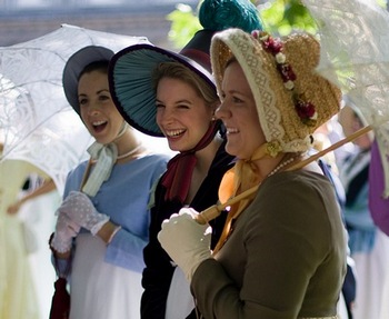 Virginia Claire and her friends at the Jane Austen Festival (2008)
