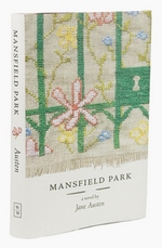 Needlepoint book cover of Mansfield Park by Leigh-Anne Mullock (2009)