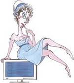Illustration of Jane Austen, by Gerald Scarfe (2008)