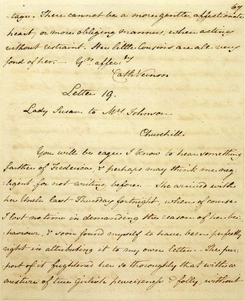 Letter from Lady Susan, by Jane Austen Letter from Lady Susan, by Jane Austen