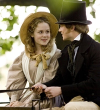 Image from Cranford: Kimberley Nixon as Sophie Hutton and Simon Woods as Dr. Harrison© BBC Worldwide 2007 for MASTERPIECE