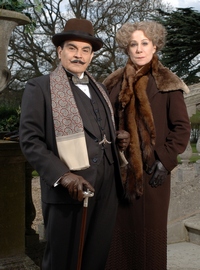 Image from Poirot: Third Girl: David Suchet and Zoë Wanamaker © 2008 MASTERPIECE