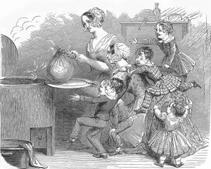 Cooking the Christmas pudding (1848)