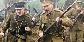 Daniel Radcliffe in My Boy Jack 2009 battle scene Daniel Radcliffe in My Boy Jack 2009 battle scene