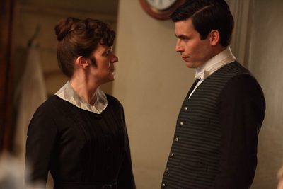 Image from Downton Abbey Season 1: Siobhan Finneran as O’Brien and Rob James-Collier as Thomas © Carnival Film & Television Limited 2010 for MASTERPIECE 