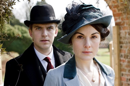 Image from Downton Abbey Season One Matthew Crawley and Lady Mary © Carnival Film & Television Limited 2010 for MASTERPIECE