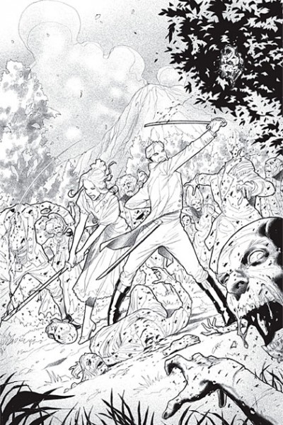 Illustrations by Cliff Richards for Pride and Prejudice and Zombies: The Graphic Novel (2010)