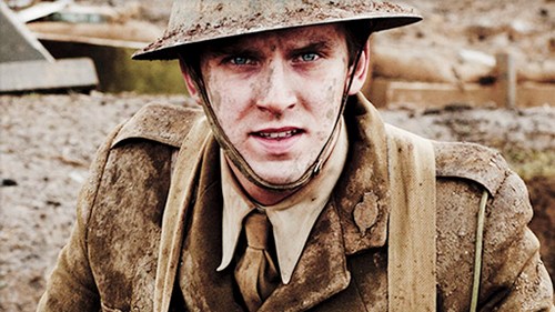 Image from Downton Abbey Season 2 Episode 4: Matthew Crawley at war