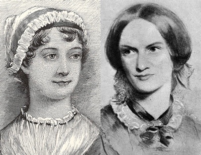 Jane Austen and Charlotte Bronte banner