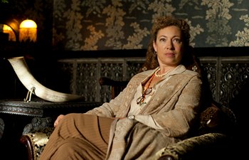 Image from Upstairs Downstairs Season 2: Alex Kingston as Dr. Blanche Mottershead © 2011 MASTERPIECE  
