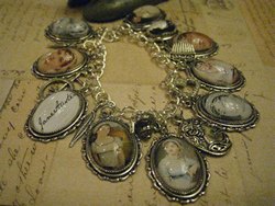 Jane Austen Literary Charm Bracelet by Justbedesigns 2012