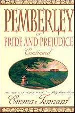 Image of the book cover of Pemberley or Pride and Prejudice Continued: by Emma Tennant © St. Martin’s Press 1993 