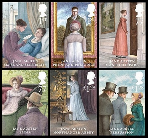 Jane Austen Stamps (2013)