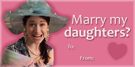 The Lizzie Bennet Diaries: Mrs Bennet valentine