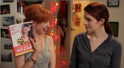 Image from The Lizzie Bennet Diaries: Lydia and Lizzie © 2013 The Lizzie Bennet Diaries