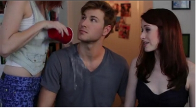 Image from The Lizzie Bennet Diaries: Lydia, Wickham and Lizzie 