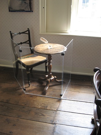 Jane Austen's writing desk at Chawton Cottage (2013)