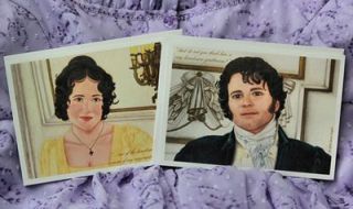 Lizzy and Darcy note cards by Janet Taylor