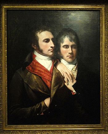Raphael West and Benjamin West Jr., Sons of the Artist, by Benjamin West, c 1796 