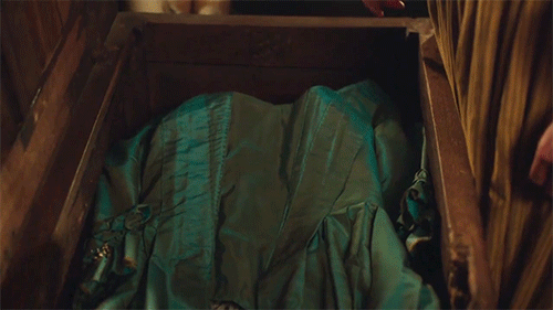 Demelza discovers the blue dress in Poldark