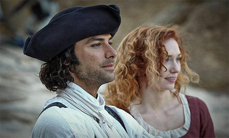 Aidan Turner and Eleanor Tomlinson Ep 4 Poldark (2015)