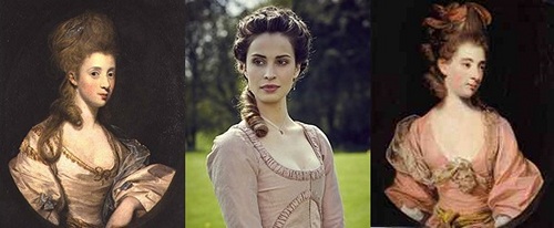 Joshua Reynolds painting compared to Elizabeth Chynoweth in Poldark (2015)