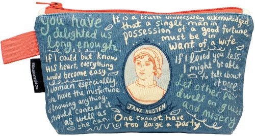 Jane Austen Zipper Pouch