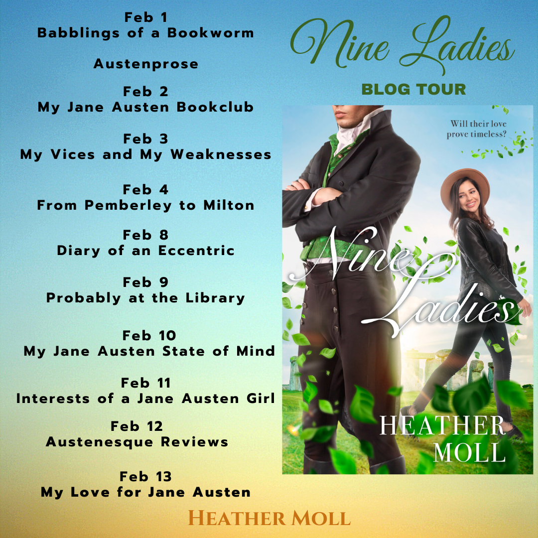 Nine Ladies blog tour graphic